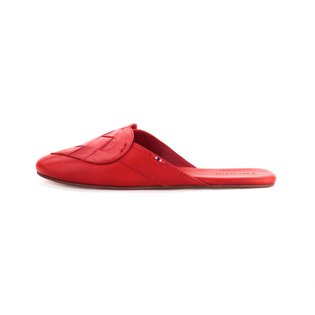 Leather sandals Louis Vuitton x Supreme Red size 9 UK in Leather
